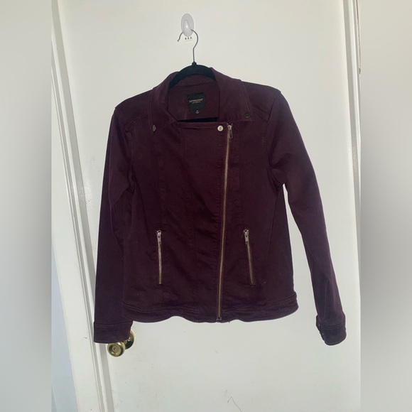 Liverpool Jackets & Blazers - Liverpool | Women’s Medium | Denim Jacket | Stretch | Deep Burgundy Purple